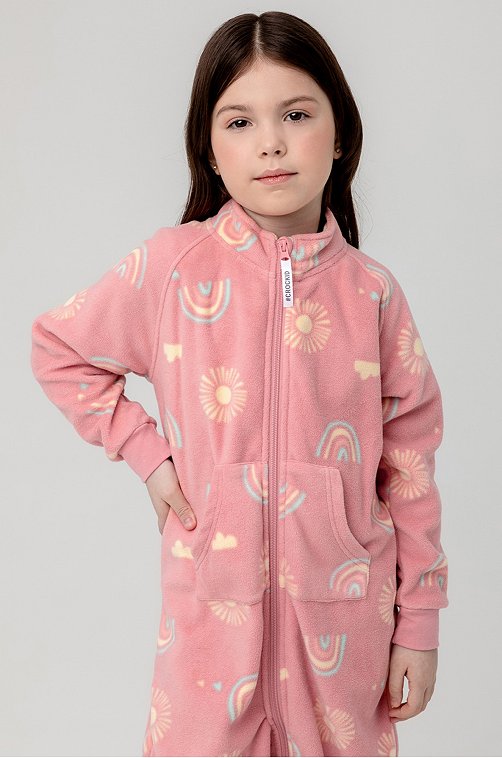 Флисовый комбинезон для девочки Crockid