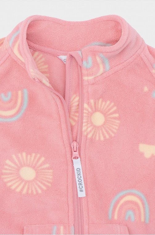 Флисовый комбинезон для девочки Crockid