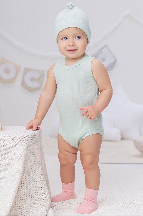 Боди в рубчик из натурального хлопка для девочки 2 шт. Crockid