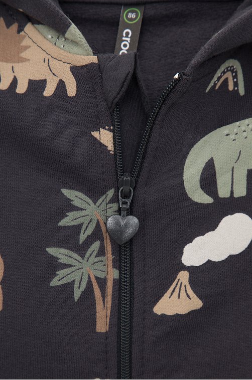 Комбинезон для мальчика из футера с начесом Crockid