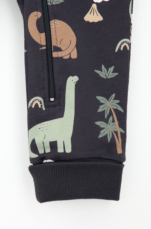 Комбинезон для мальчика из футера с начесом Crockid