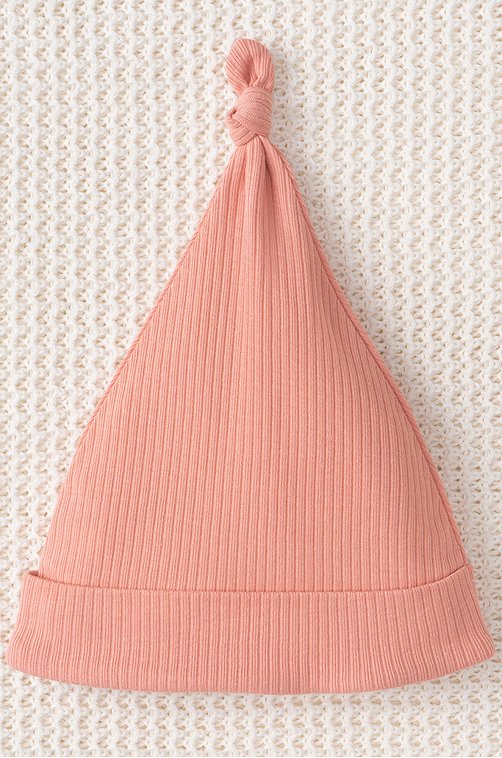 Детская шапочка в рубчик из натурального хлопка Crockid