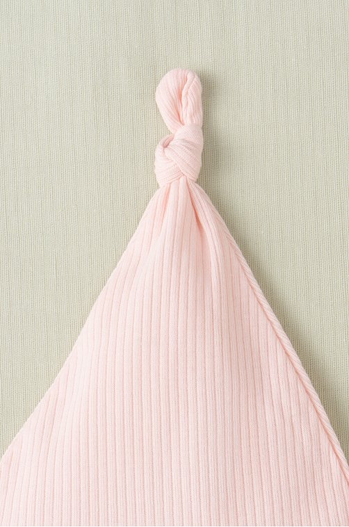 Шапочка в рубчик из натурального хлопка для девочки Crockid