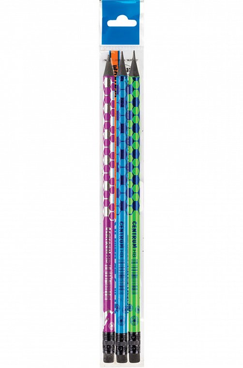 Набор карандашей чернографитных 3 шт. CENTRUM