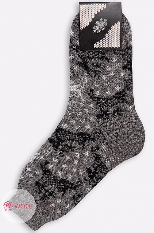 Мужские шерстяные носки Стильная шерсть