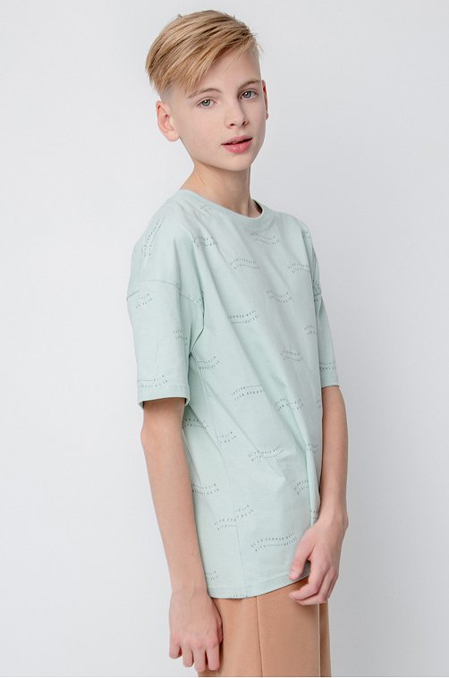 Хлопковая футболка оверсайз для мальчика Cubby