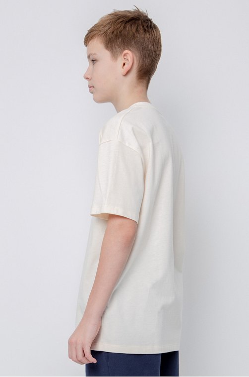 Хлопковая футболка оверсайз для мальчика Cubby