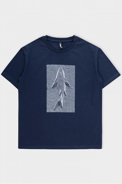 Хлопковая футболка оверсайз для мальчика Cubby