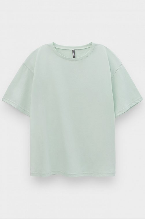 Хлопковая футболка оверсайз для девочки Cubby