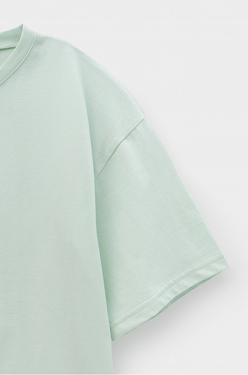 Хлопковая футболка оверсайз для девочки Cubby