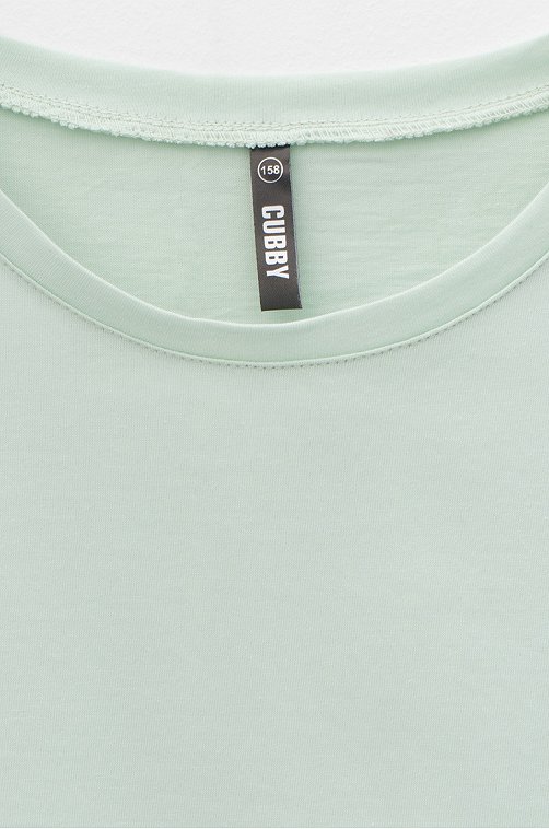 Хлопковая футболка оверсайз для девочки Cubby