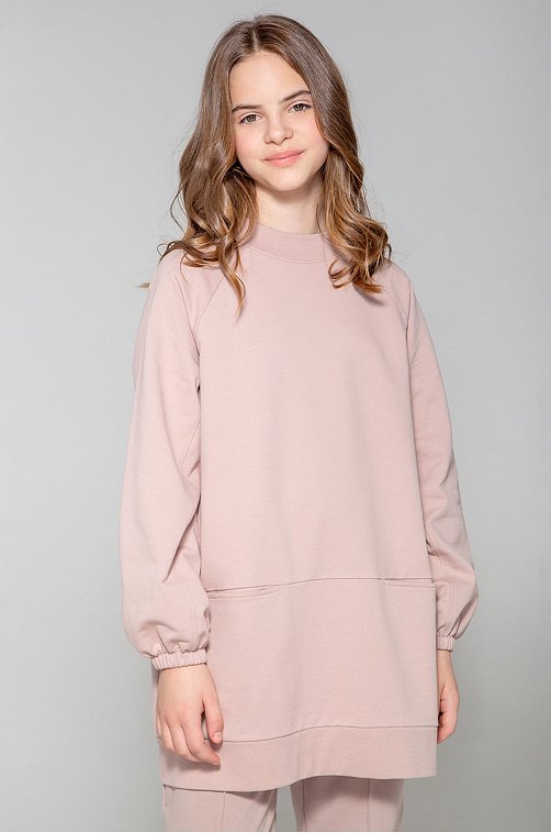 Платье для девочки из петельчатого футера Cubby