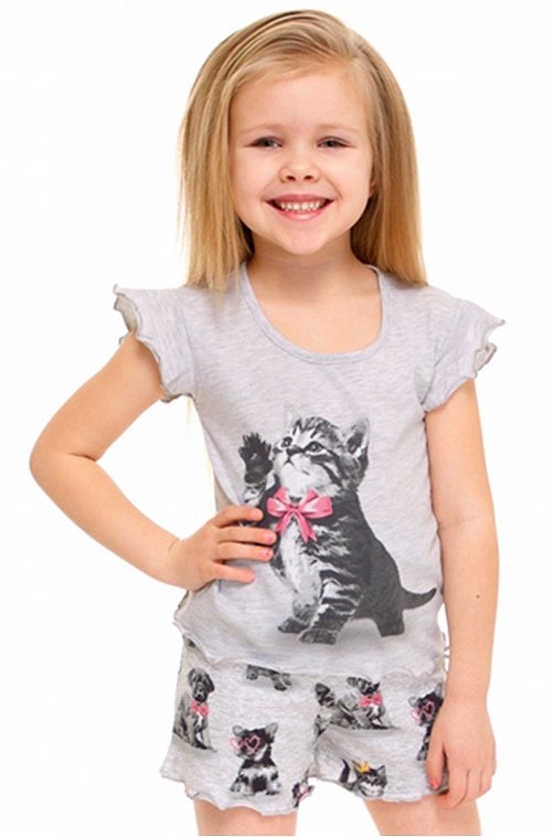 Пижама для девочки Апрель 6628417 мультиколор купить оптом в HappyWear.ru