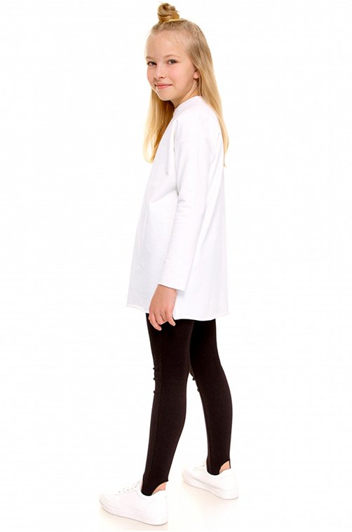 Лонгслив для девочки из футера Апрель