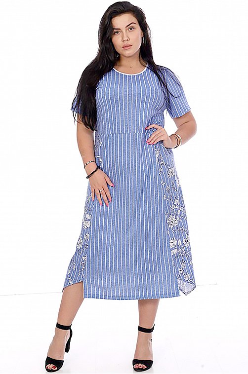 Платье женское OdevaiS 6625051 голубой купить оптом в HappyWear.ru
