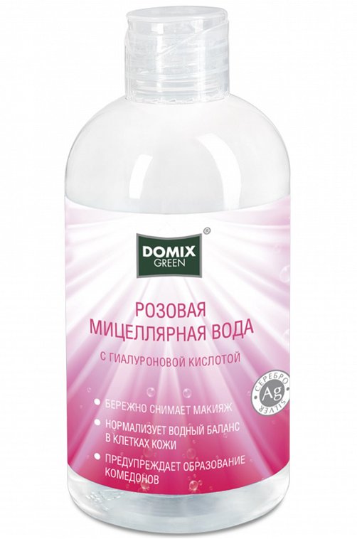 Вода мицеллярная розовая 260 мл Domix