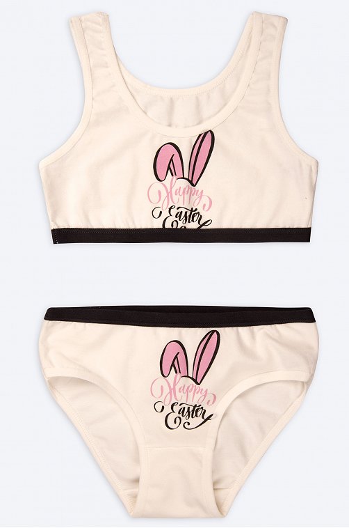 Комплект для девочки Donella 6685512 бежевый купить оптом в HappyWear.ru