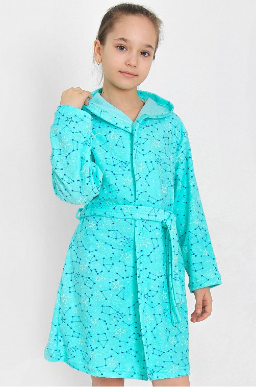Махровый халат для девочки ДЕТИ