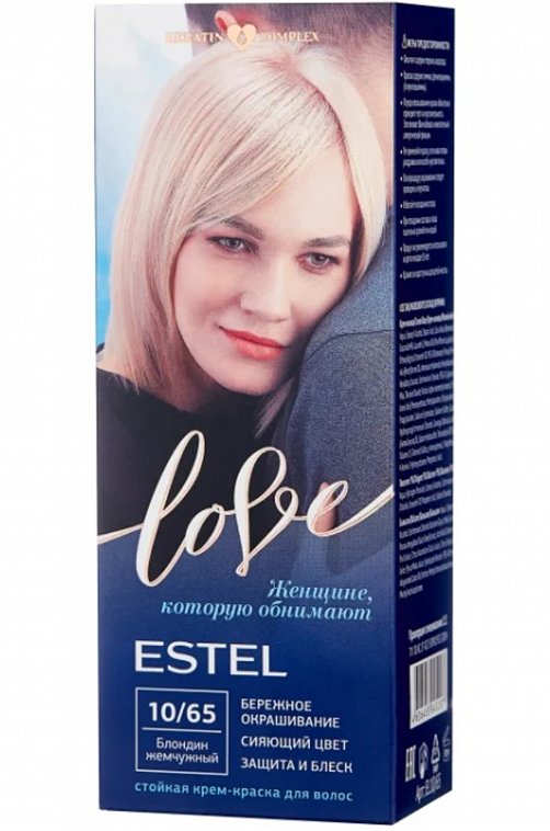 Стойкая крем-краска для волос Estel Love цвет блондин жемчужный 100 мл Estel