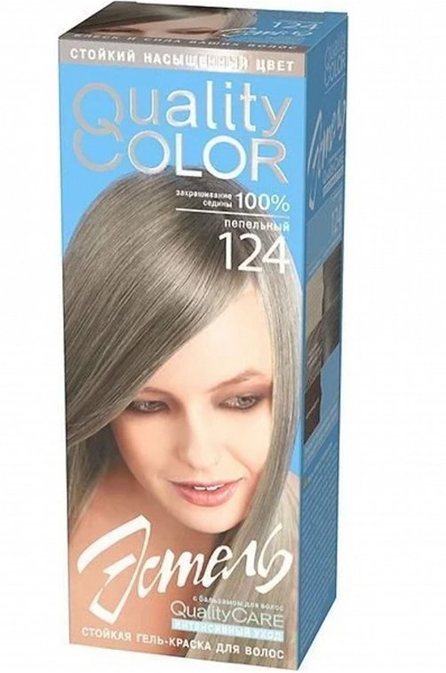 Стойкая гель-краска для волос Эстель Quality Color цвет пепельный 115 мл Estel