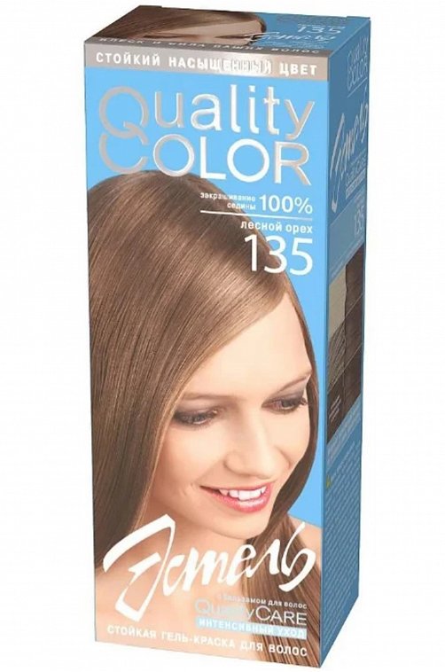 Стойкая гель-краска для волос Эстель Quality Color цвет лесной орех 115 мл Estel