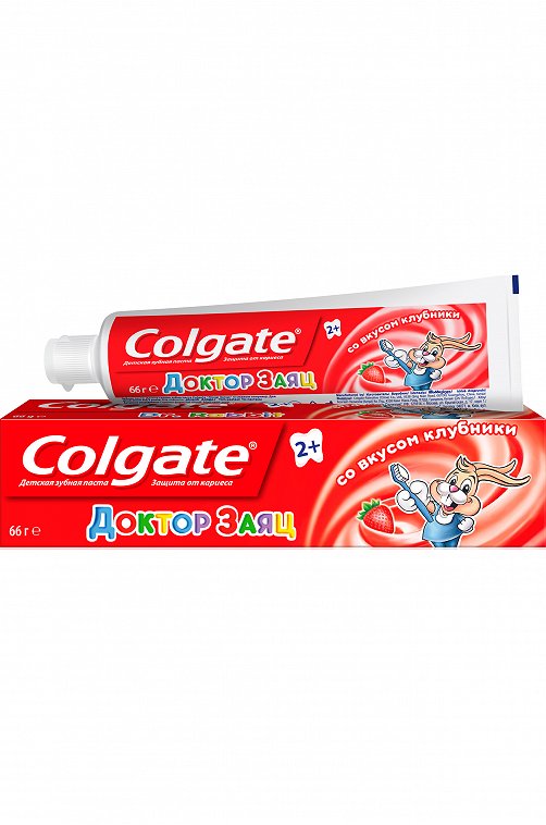 Детская зубная паста Доктор заяц со вкусом клубники 2+ 50 мл Colgate