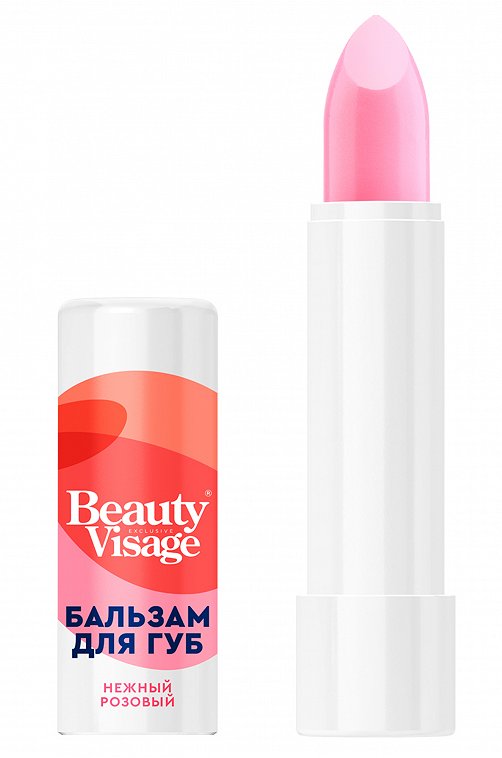 Бальзам для губ с оттенком нежный розовый Beauty Visage 3,6 гр Fito косметик