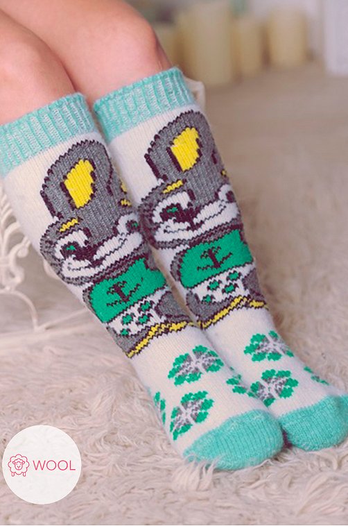 Гольфы для девочки шерстяные Бабушкины носки