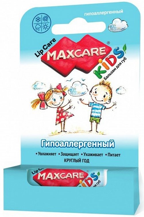 Бальзам для губ детский MaxCare Kids Гипоаллергенный 4,7 г Galant cosmetic