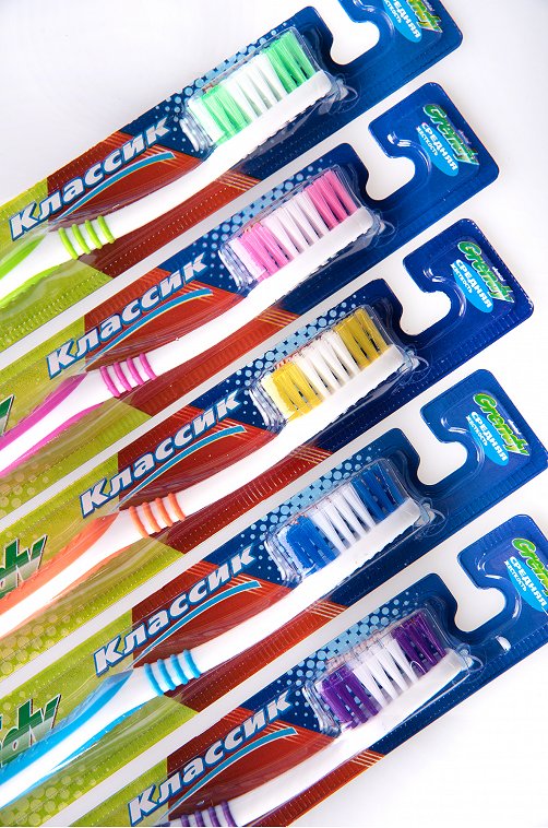 Зубная щетка средней жесткости Grendy