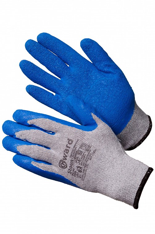 Хлопчатобумажные перчатки с текстурированным латексным покрытием Gward