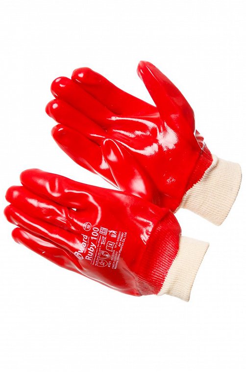 Маслобензостойкие перчатки с покрытием ПВХ Gward