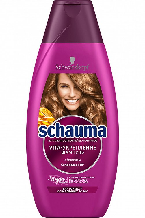 Шампунь VITA-укрепление для тонких и ослабленных волос 380 мл Schauma