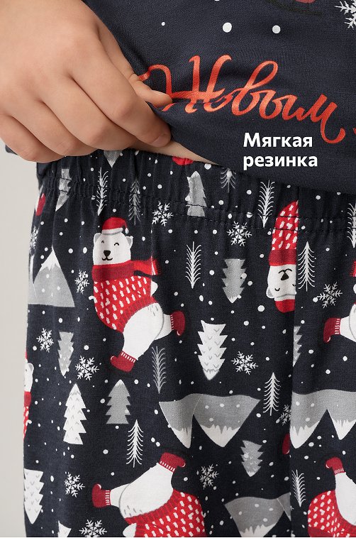 Детская новогодняя пижама Happyfox