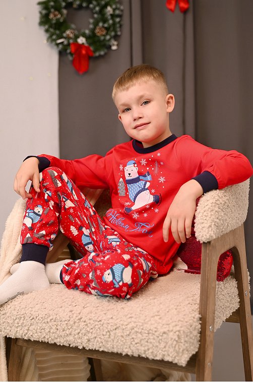 Детская новогодняя пижама Happyfox