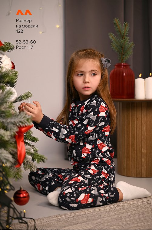 Детская новогодняя пижама Happyfox