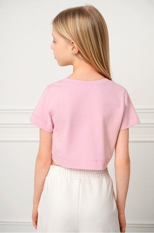 Укороченная футболка для девочки Happyfox
