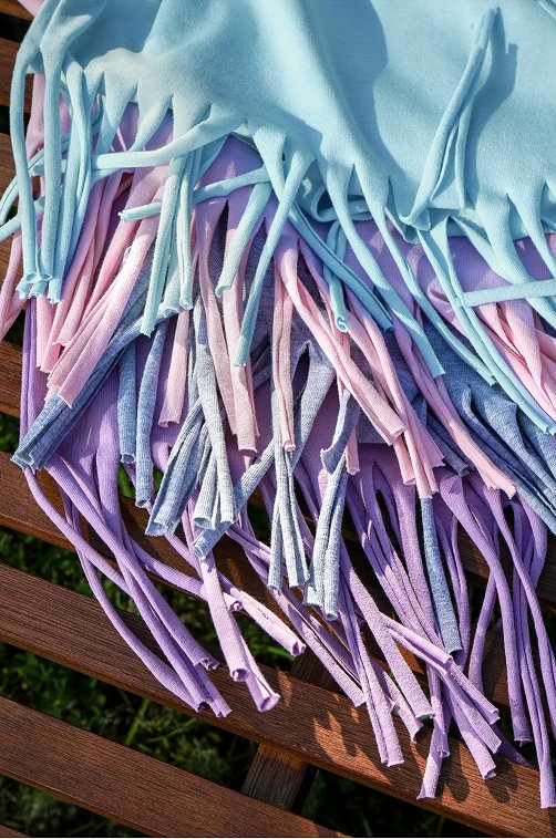 Футболка с бахромой для девочки Happyfox