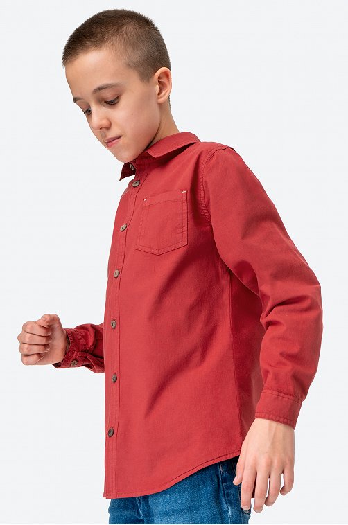 Рубашка для мальчика с длинным рукавом Happy Fox