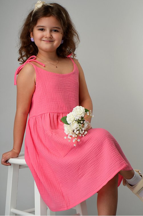 Платье для девочки из муслина Happyfox