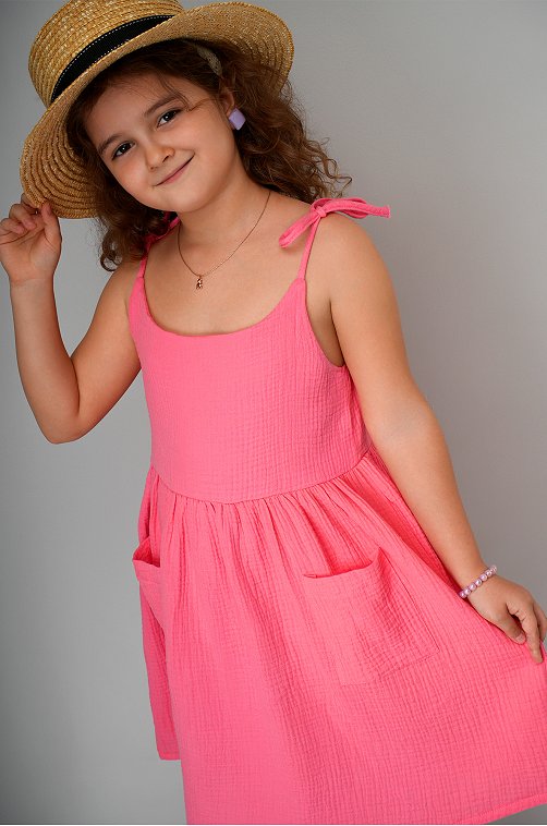 Платье для девочки из муслина Happyfox