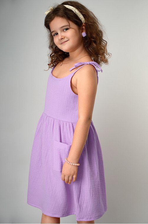 Платье для девочки из муслина Happyfox