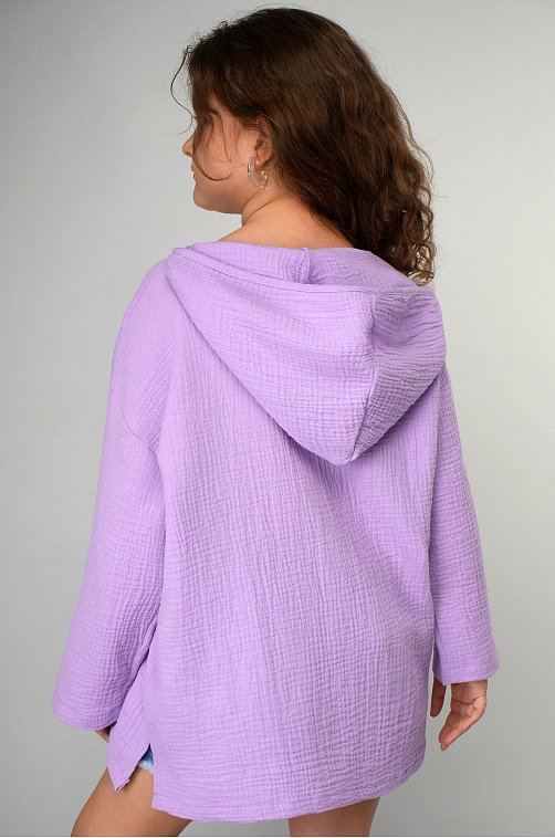 Детская хлопковая пляжная туника из муслина Happyfox