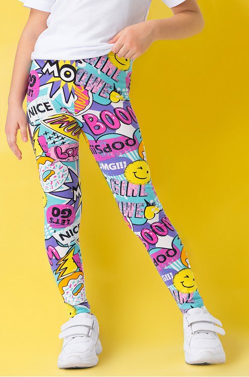 Набор лосин из бамбука для девочки 3 шт Happyfox