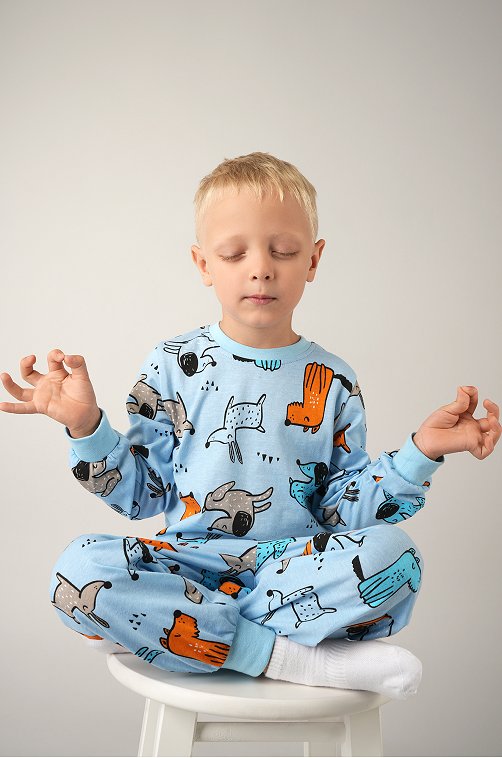 Хлопковая пижама для мальчика Happyfox