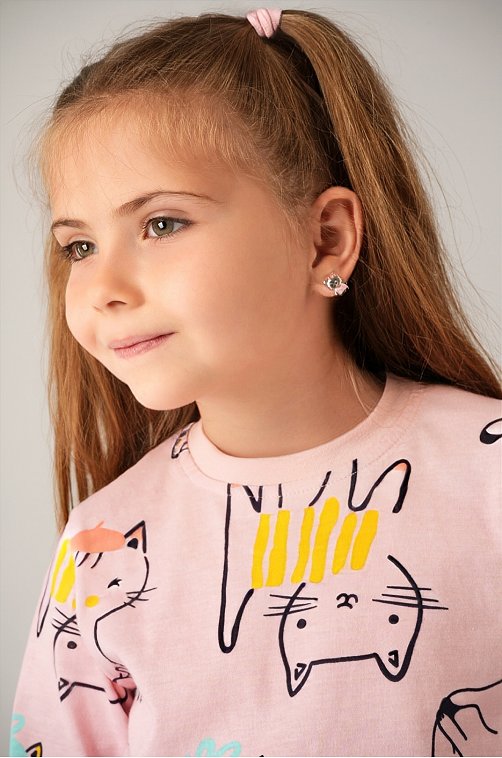 Хлопковая пижама для девочки Happyfox