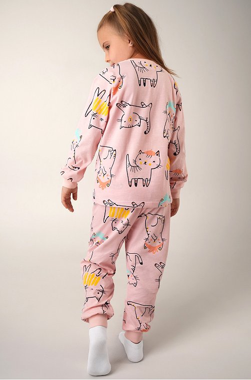 Хлопковая пижама для девочки Happyfox