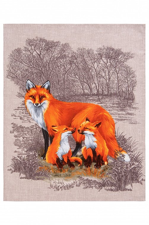 Набор полотенец из рогожки 3 шт Happy Fox Home