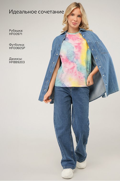 Женская футболка из хлопка Happyfox