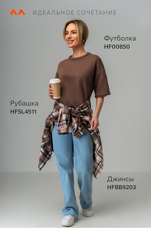 Женская футболка из футера Happyfox